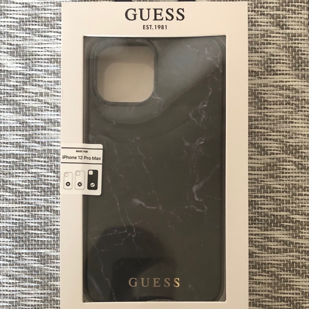 iPhone 12 Pro Max GUESS Case New In Sealed Box Marbled